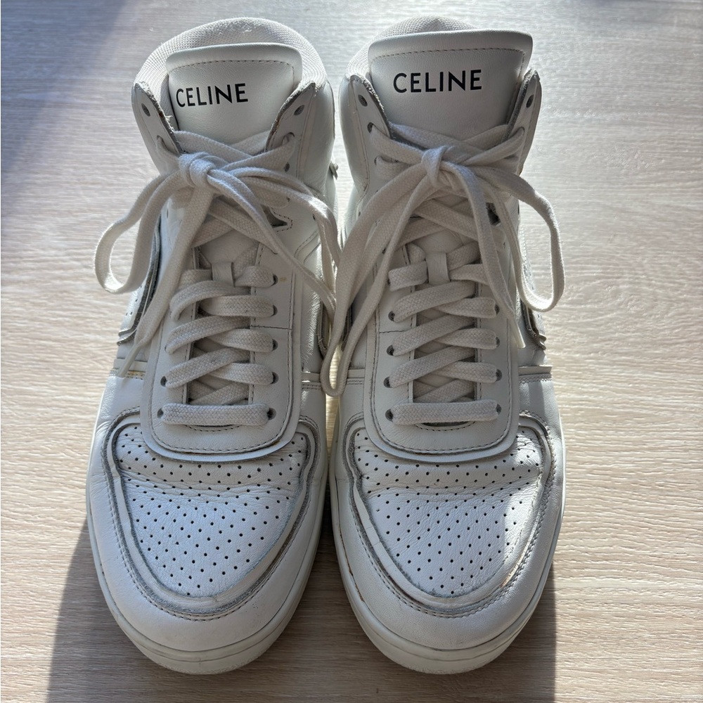 Celine White High Top Sneakers
Good condition